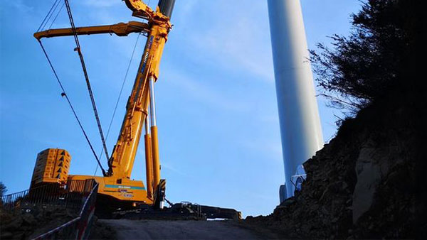 来了！首台XCA1200_I落户广东，，，，，，，中国风电吊装千吨级阵营再添劲旅