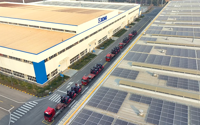 pp电子“鲲鹏”叉车批量交付华东