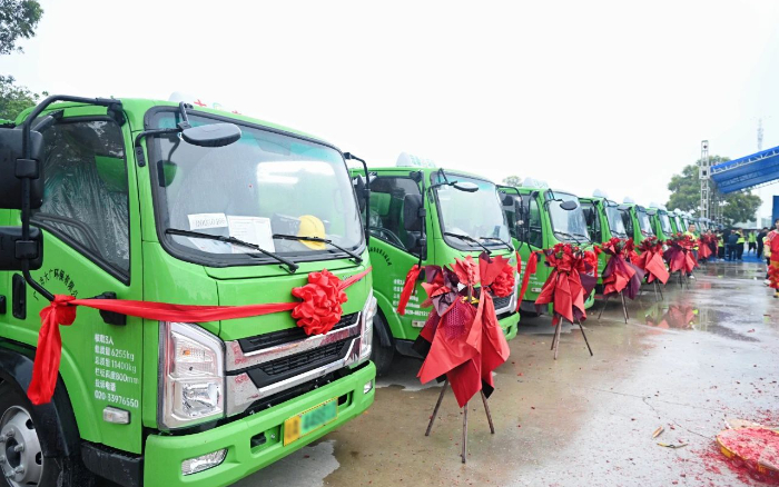 五十台交付！pp电子新能源五小工程车助力大湾区建设