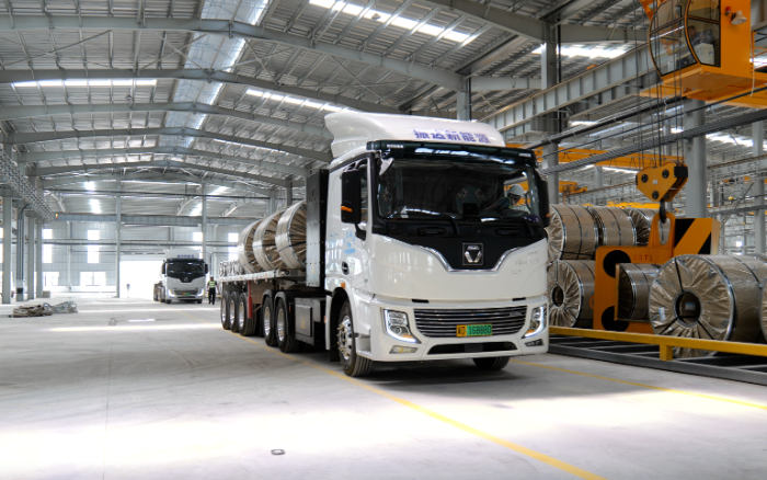 未来已来，，，，，，pp电子新能源重卡打造钢铁物流新范式